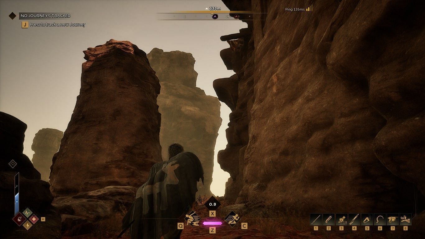 The natural ladder to the Fourth Trial (Image via Funcom)